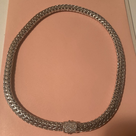 John Hardy Classic Chain Diamond Clasp 16 in. Necklace - Picture 3 of 11